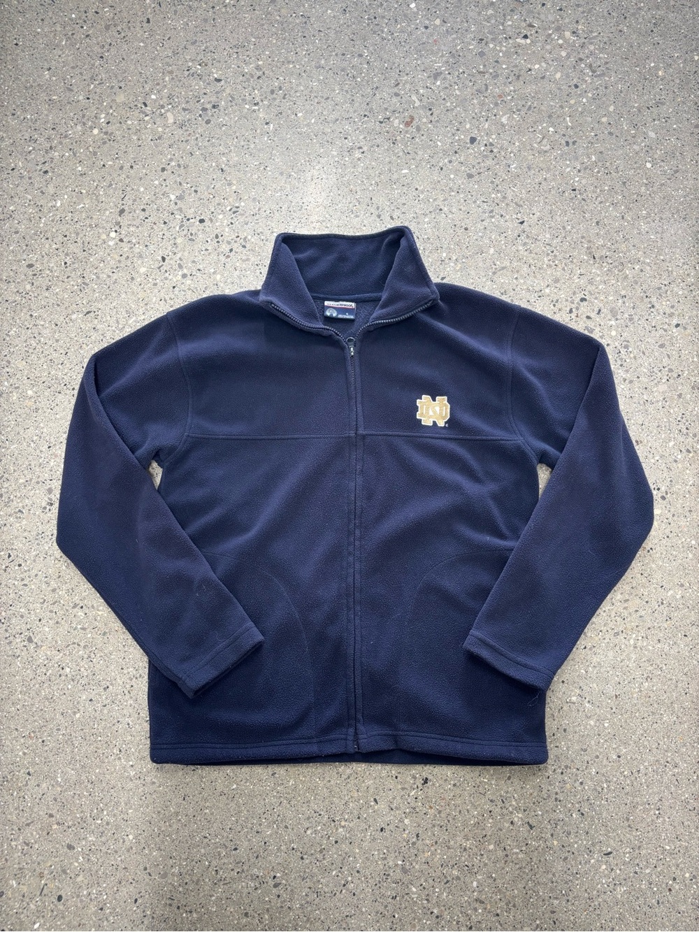 Retro Notre Dame College Zip-up Fleece - Size S
